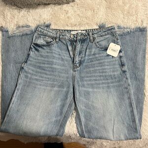 Altar'd State Light Blue Straight Leg Jeans